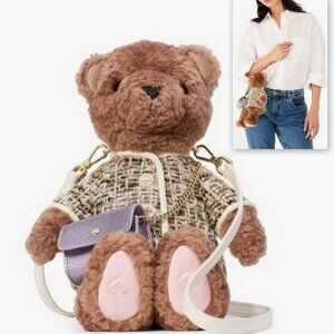 Kate Spade Oh What Fun 3D Teddy Bear Crossbody Novelty Bag Women's Handbag Brown